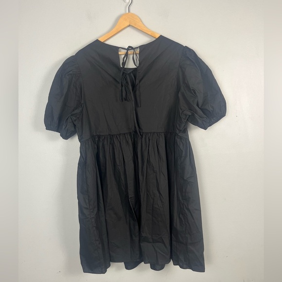 new Anthropologie English Factory Plus Puff-Sleeve Mini Dress black size 1X - Picture 8 of 10